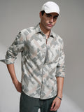 Highlander Men Green Printed Relaxed Fit Casual Shirt - Green - Image 1