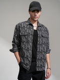 Highlander Men Grey Printed Relaxed Fit Casual Shirt - Grey - Image 1
