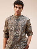 Highlander Men Multi Printed Relaxed Fit Casual Shirt - Multi - Image 1