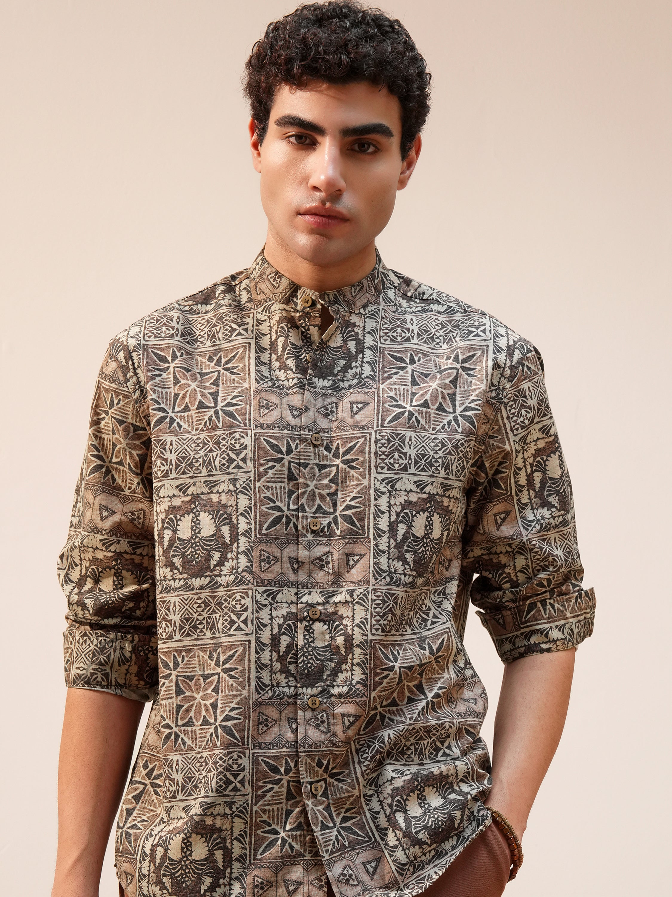 Highlander Men Multi Printed Relaxed Fit Casual Shirt - Multi - Image 1