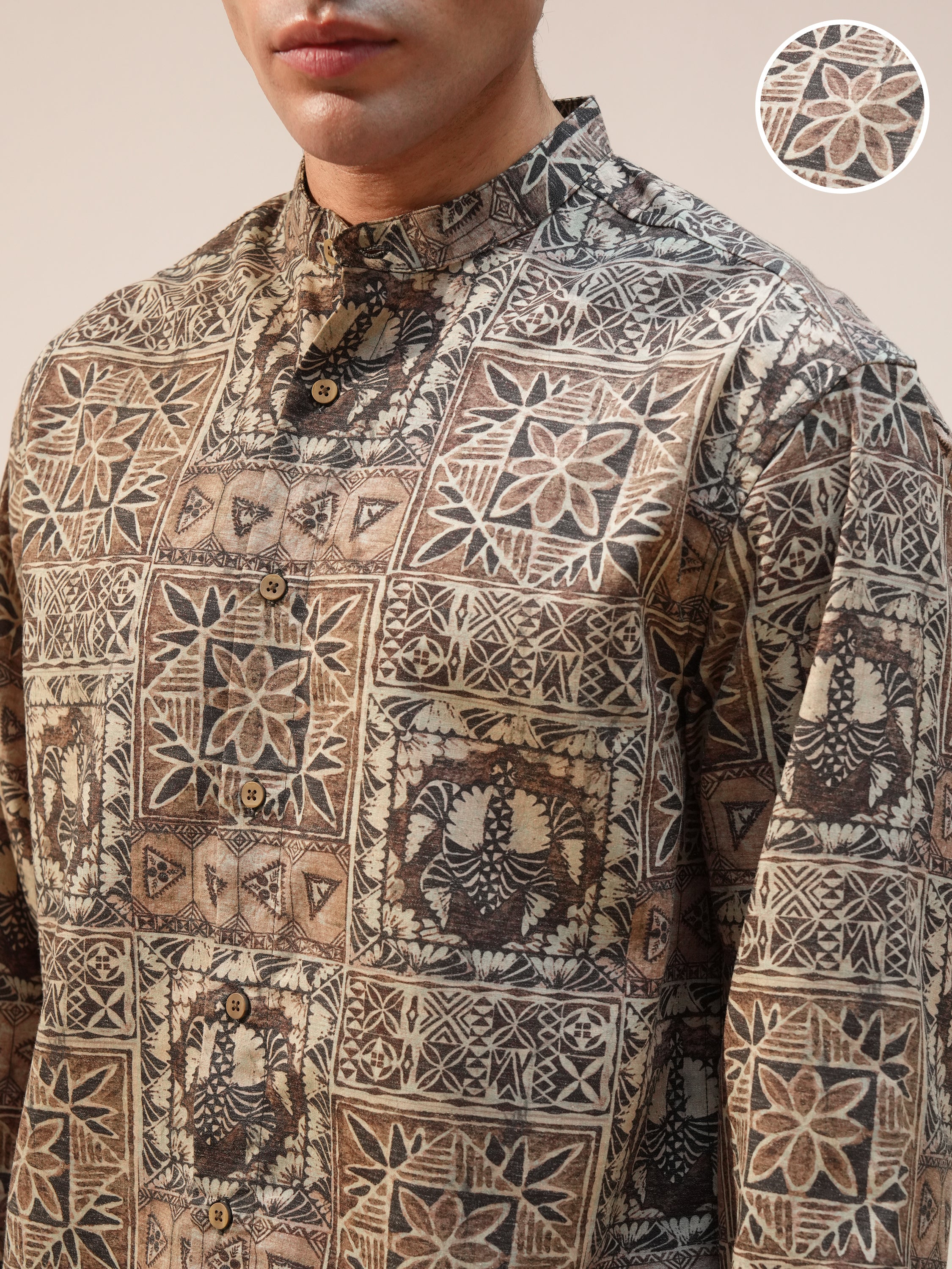 Highlander Men Multi Printed Relaxed Fit Casual Shirt - Multi - Image 5