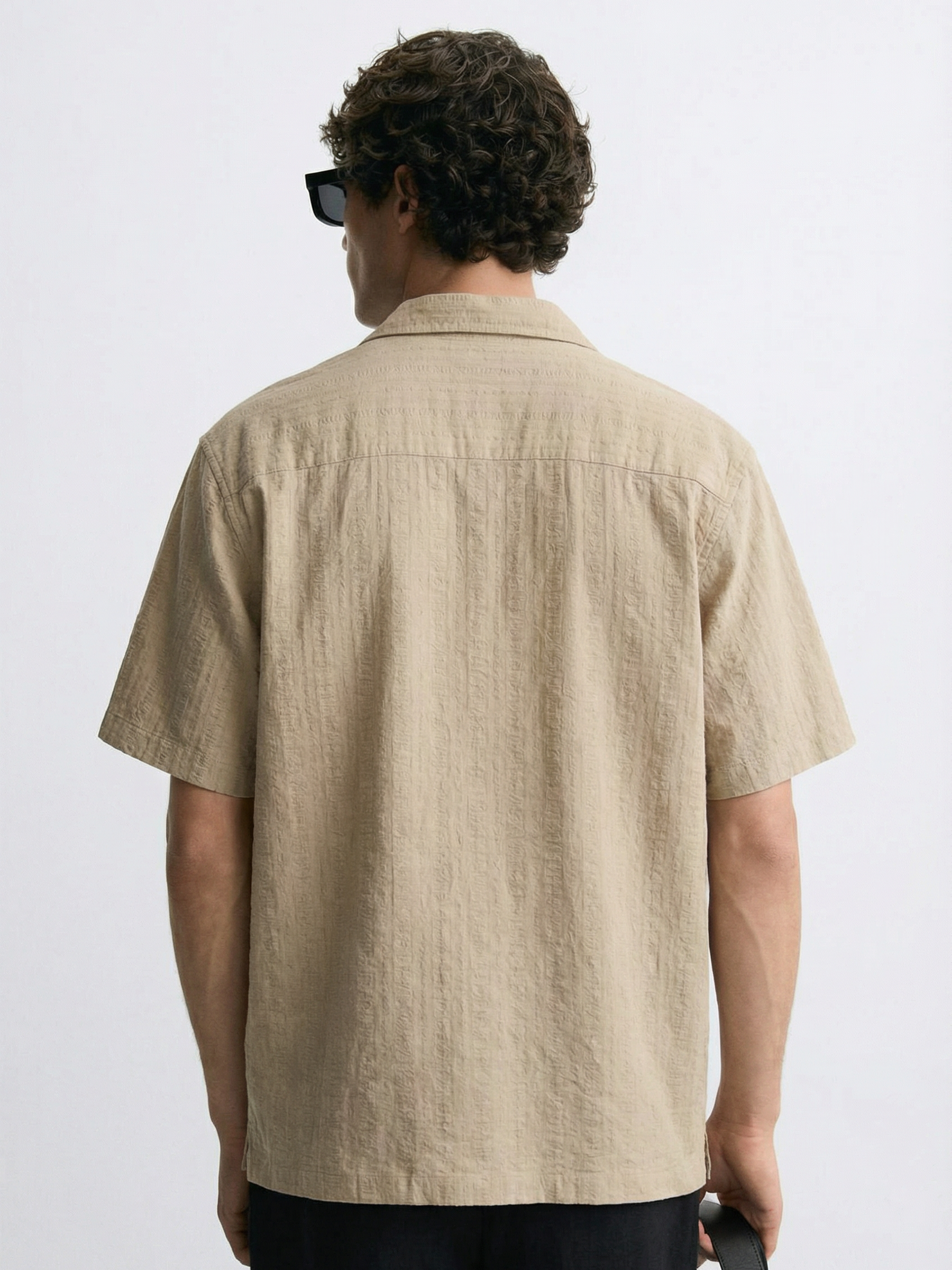 Highlander Men Beige Striped Regular Fit Casual Shirt - Beige - Image 2