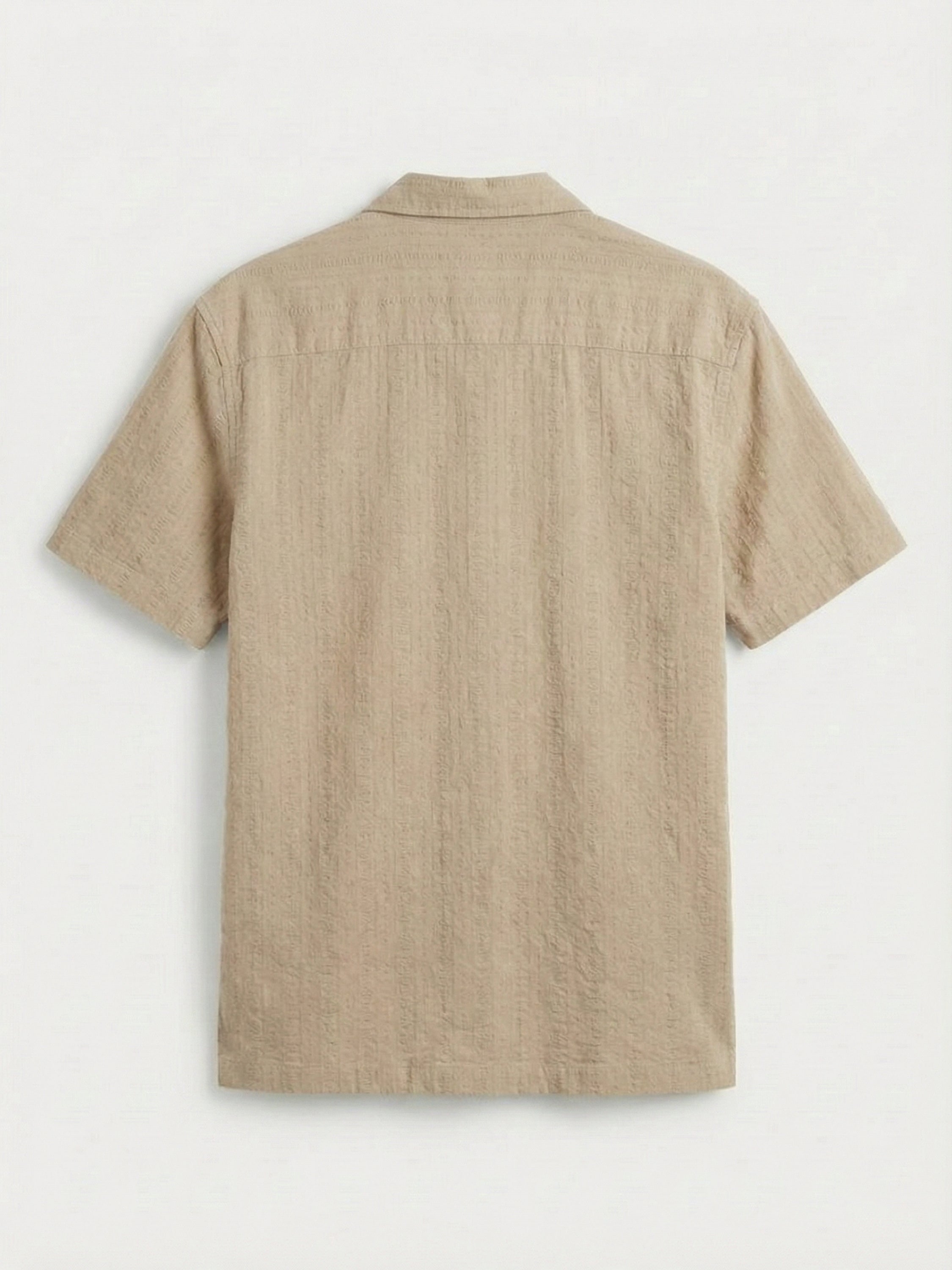 Highlander Men Beige Striped Regular Fit Casual Shirt - Beige - Image 5