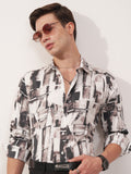 Highlander Men Multi Printed Slim Fit Casual Shirt - Multi - Image 1