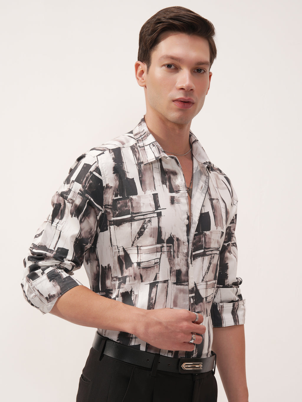 Highlander Men Multi Printed Slim Fit Casual Shirt - Multi - Image 6