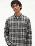 Highlander Men Grey Checked Relaxed Fit Casual Shirt - Grey - Image 1