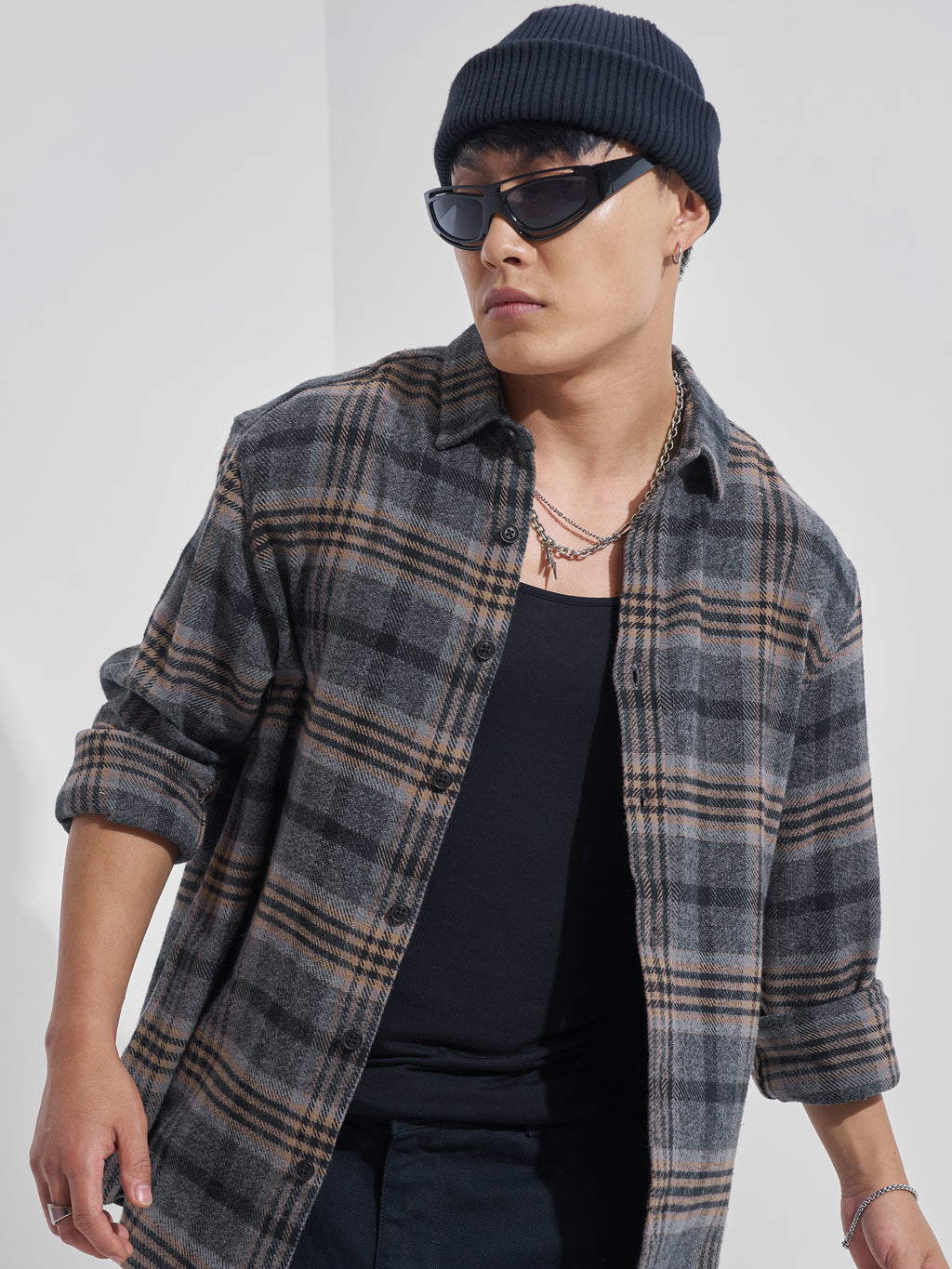 Highlander Men Green Checked Relaxed Fit Casual Shirt - Green - Image 1