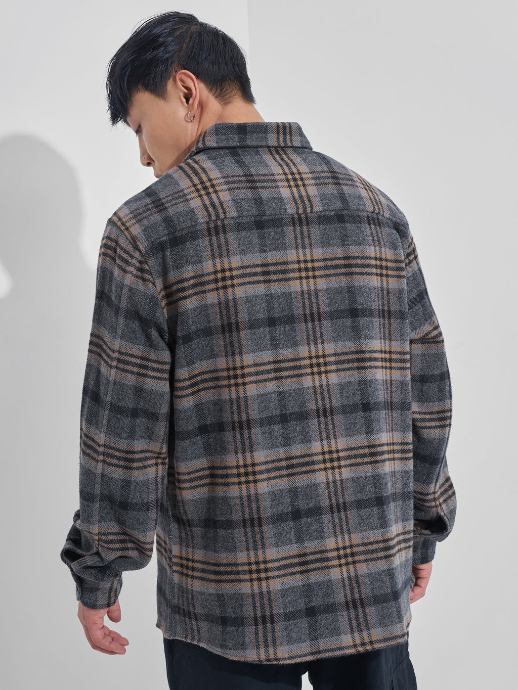 Highlander Men Green Checked Relaxed Fit Casual Shirt - Green - Image 3