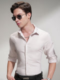 Highlander Men Pink Self Design Slim Fit Casual Shirt - Pink - Image 1
