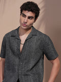 Highlander Men Grey Striped Relaxed Fit Casual Shirt - Grey - Image 1
