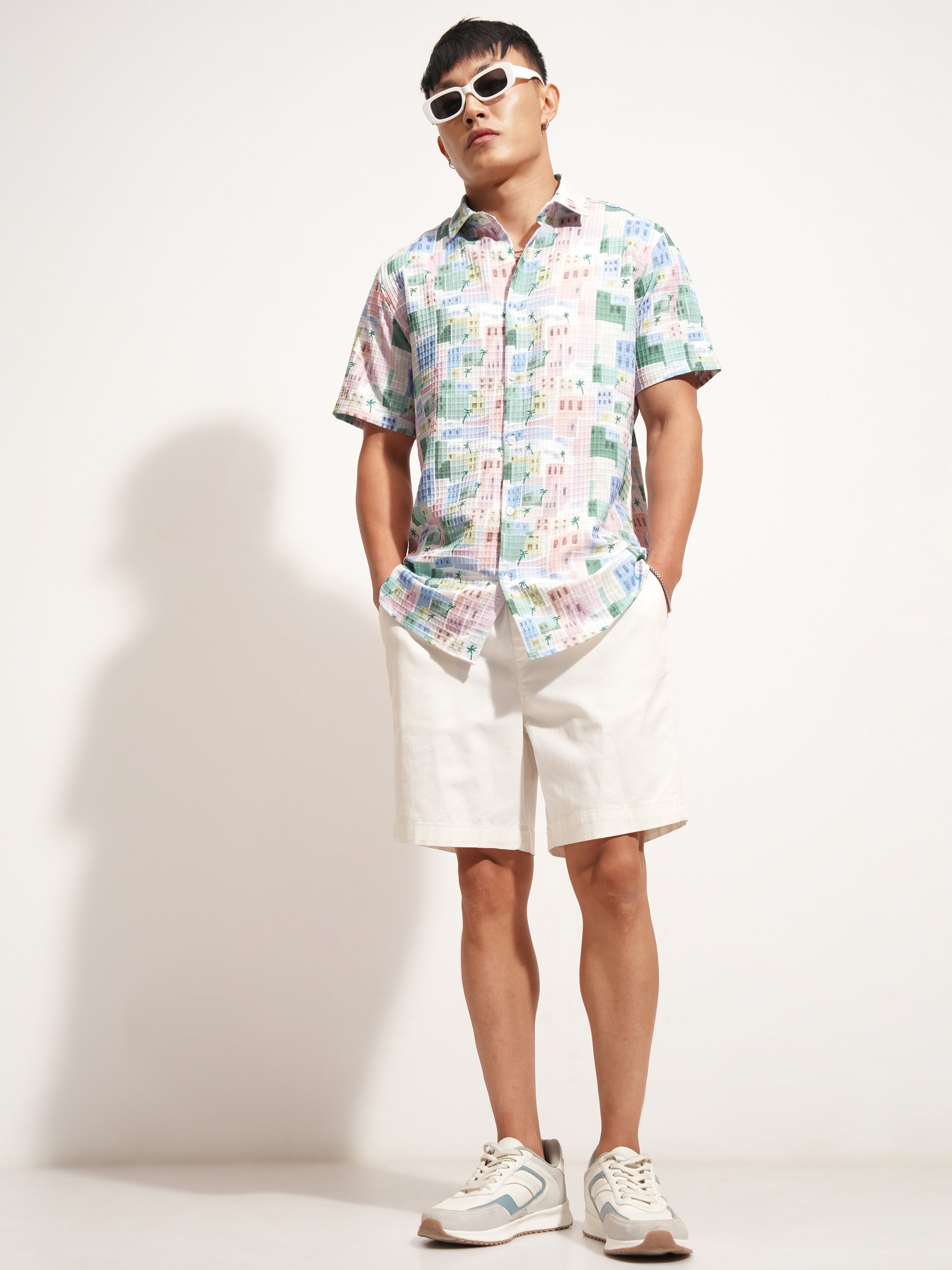 Highlander Men Multi Printed Slim Fit Casual Shirt - Multi - Image 2