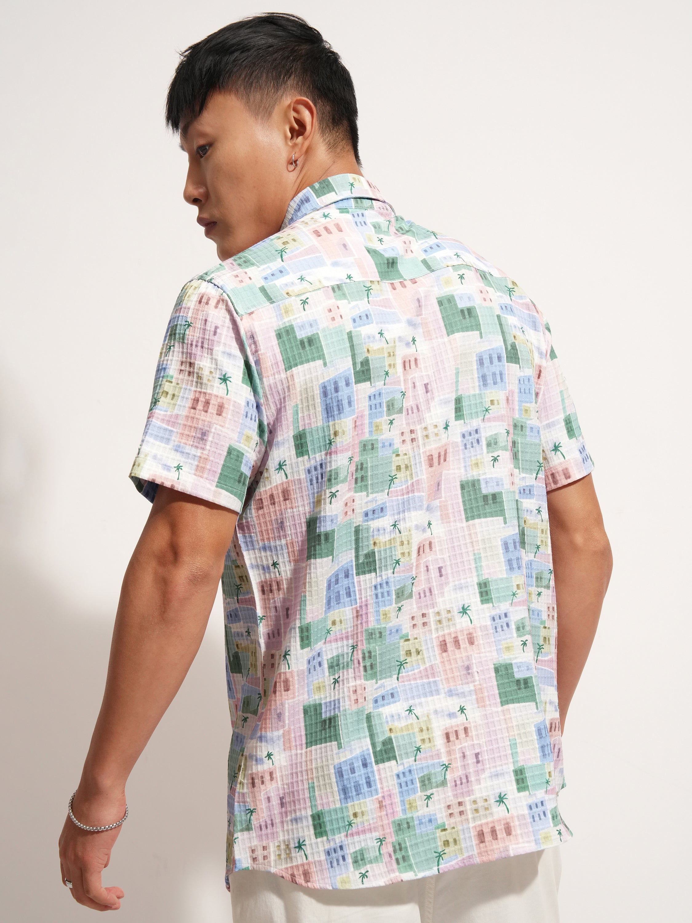 Highlander Men Multi Printed Slim Fit Casual Shirt - Multi - Image 3