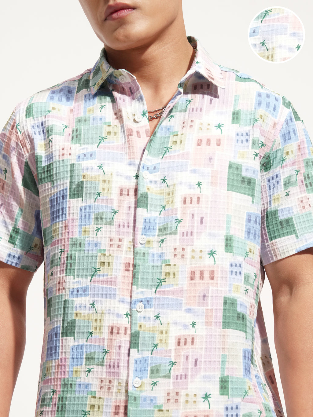 Highlander Men Multi Printed Slim Fit Casual Shirt - Multi - Image 5