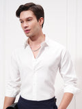 Highlander Men White Solid Slim Fit Casual Shirt - White - Image 1