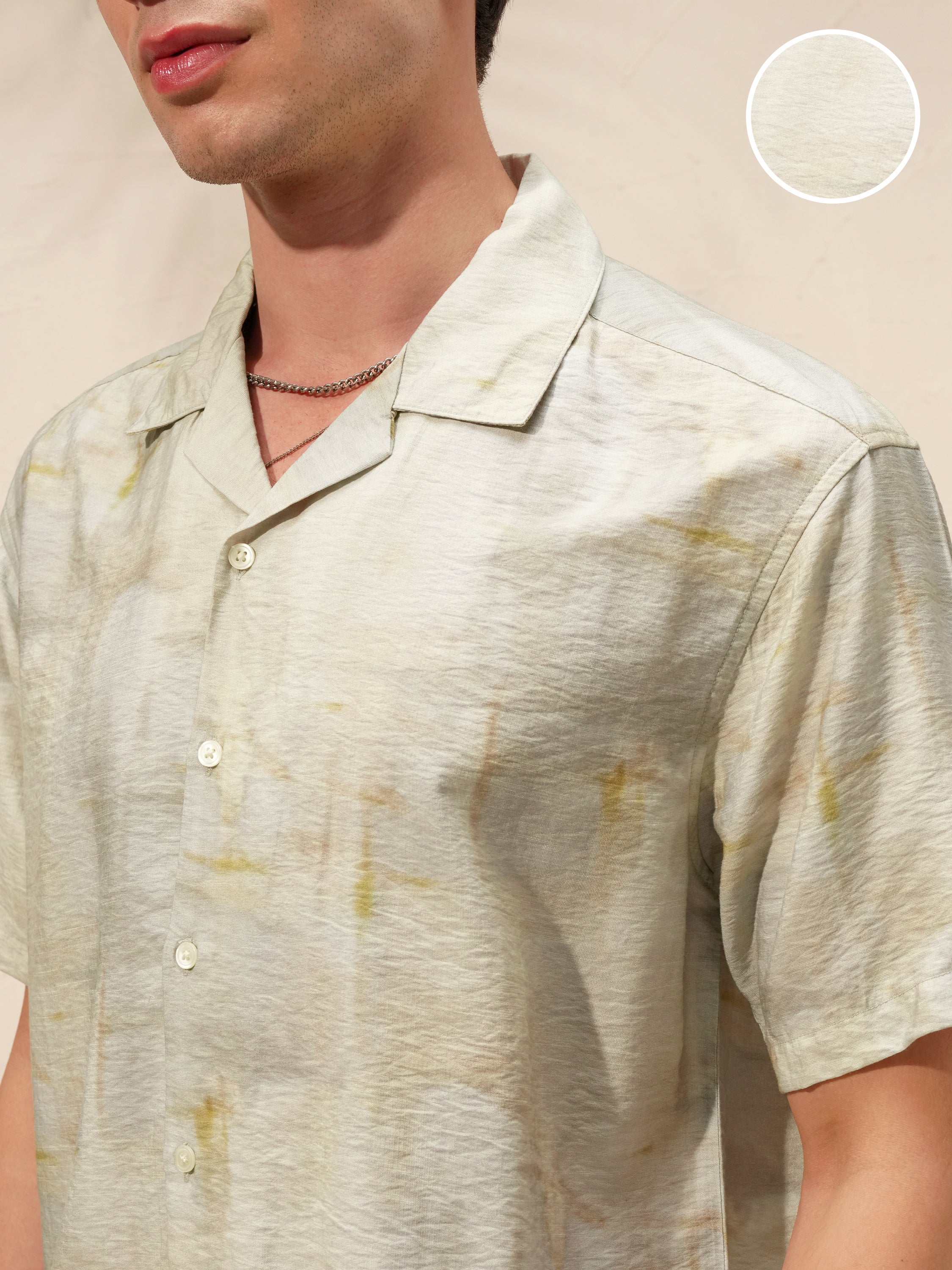 Highlander Men Green Printed Relaxed Fit Casual Shirt - Green - Image 5