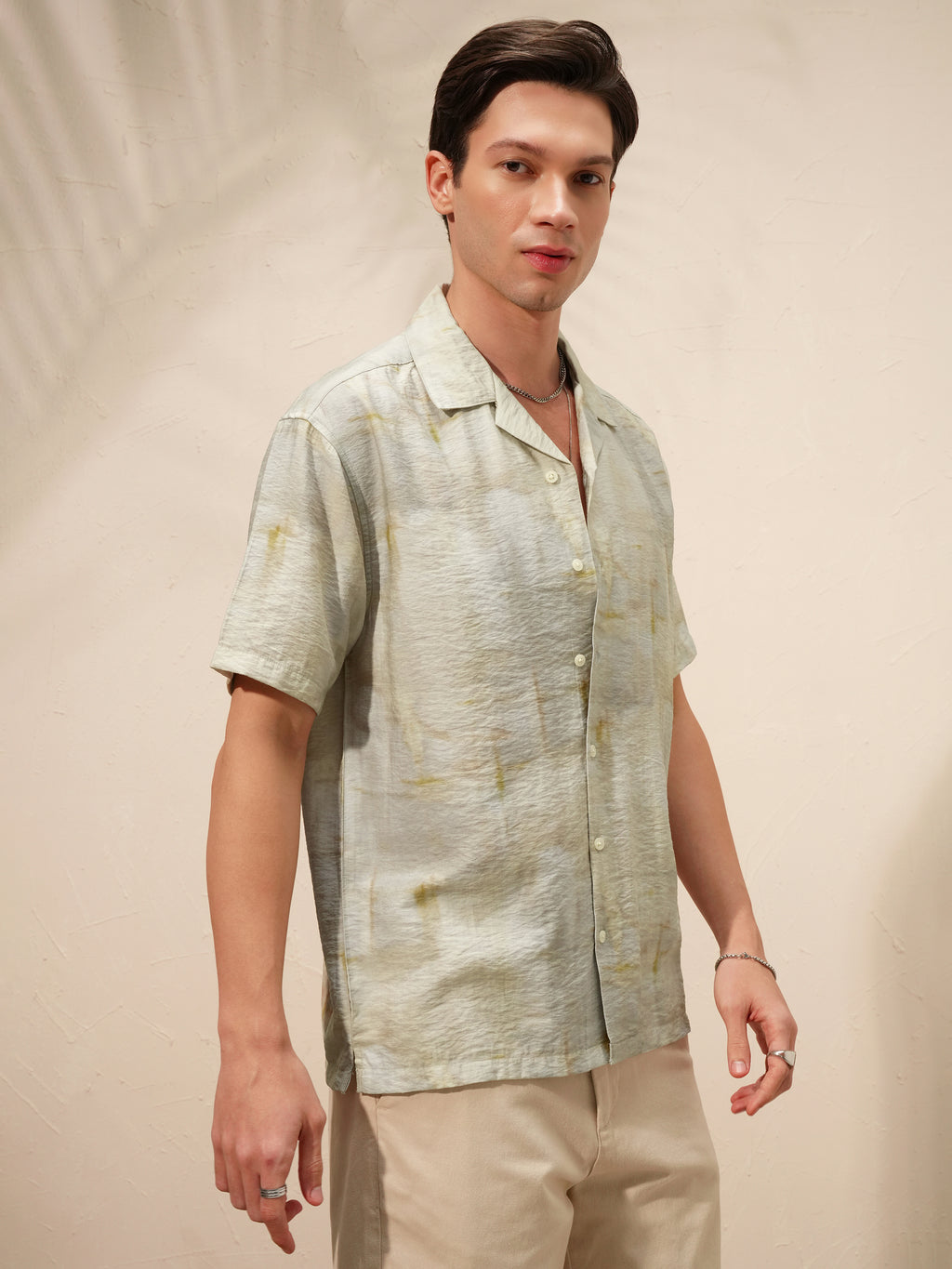 Highlander Men Green Printed Relaxed Fit Casual Shirt - Green - Image 6