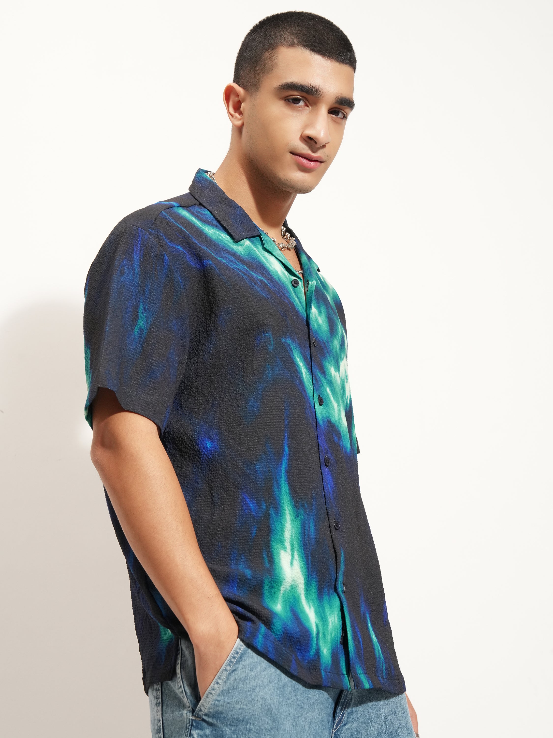 Highlander Men Multi Printed Relaxed Fit Casual Shirt - Multi - Image 6
