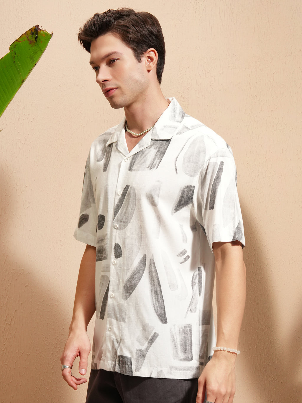 Highlander Men White Printed Relaxed Fit Casual Shirt - White - Image 4