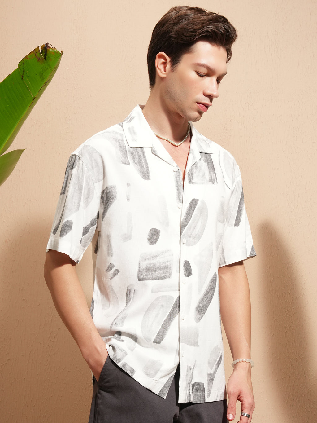 Highlander Men White Printed Relaxed Fit Casual Shirt - White - Image 6