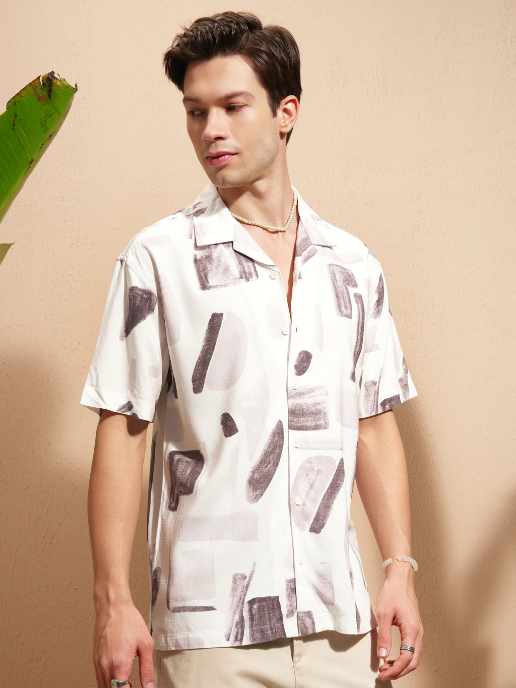 Highlander Men White Printed Relaxed Fit Casual Shirt - White - Image 6