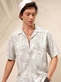 Highlander Men Grey Printed Relaxed Fit Casual Shirt - Grey - Image 1