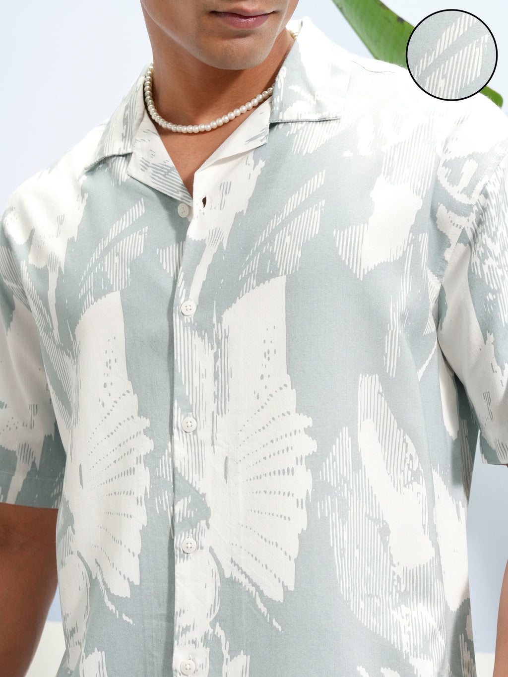 Highlander Men Blue Printed Relaxed Fit Casual Shirt - Blue - Image 5