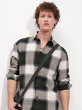 Highlander Men Black Checked Relaxed Fit Casual Shirt - Black - Image 1