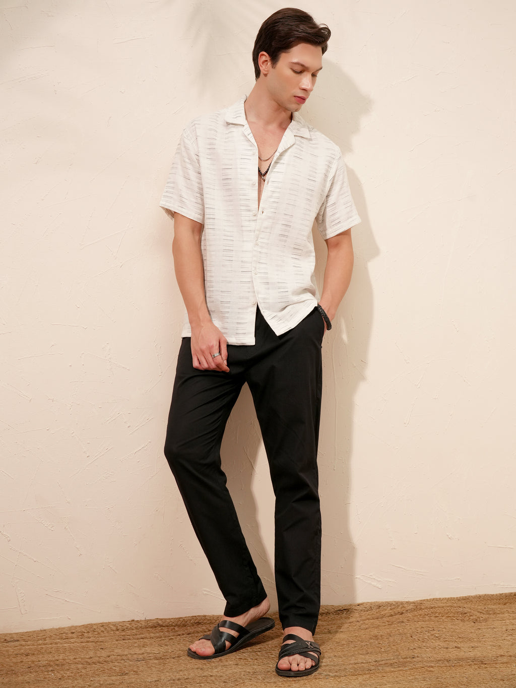 Highlander Men White Printed Relaxed Fit Casual Shirt - White - Image 2