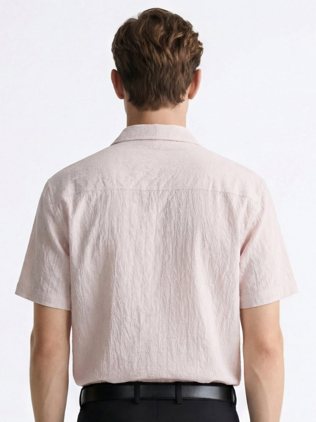 Highlander Men Pink Self Design Relaxed Fit Casual Shirt - Pink - Image 3