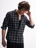 Highlander Men Black Checked Relaxed Fit Casual Shirt - Black - Image 1