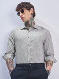 Highlander Men Grey Self Design Relaxed Fit Casual Shirt - Grey - Image 1