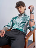 Highlander Men Off White Printed Slim Fit Casual Shirt - Off White - Image 1