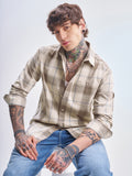 Highlander Men Brown Checked Relaxed Fit Casual Shirt - Brown - Image 1