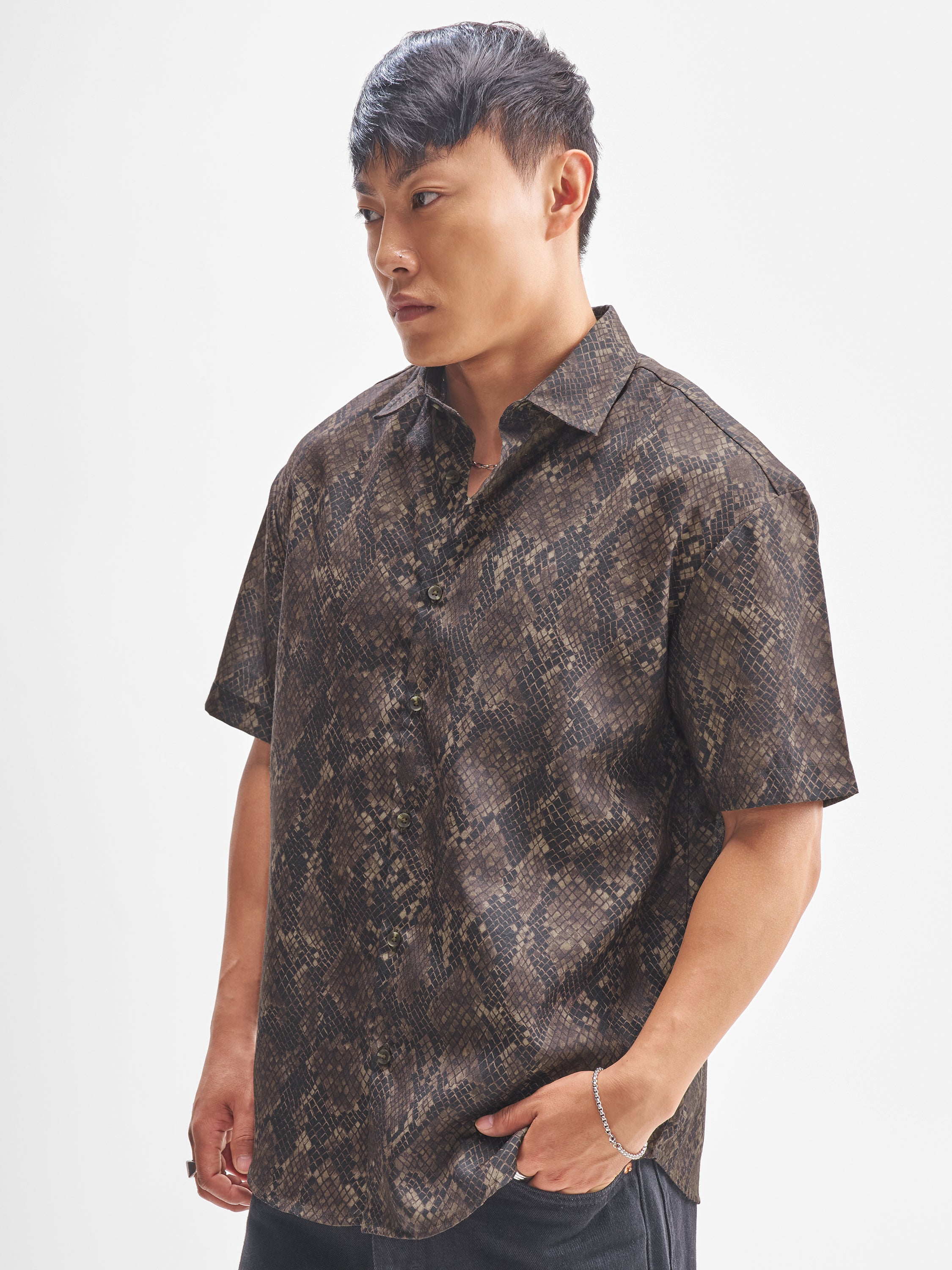 Highlander Men Multi Printed Relaxed Fit Casual Shirt - Multi - Image 4