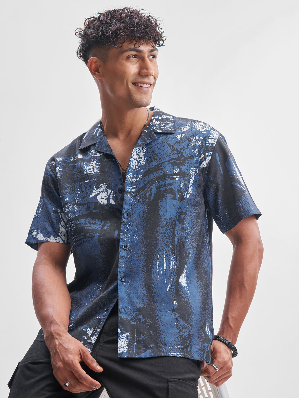 Highlander Men Multi Printed Relaxed Fit Casual Shirt - Multi - Image 1