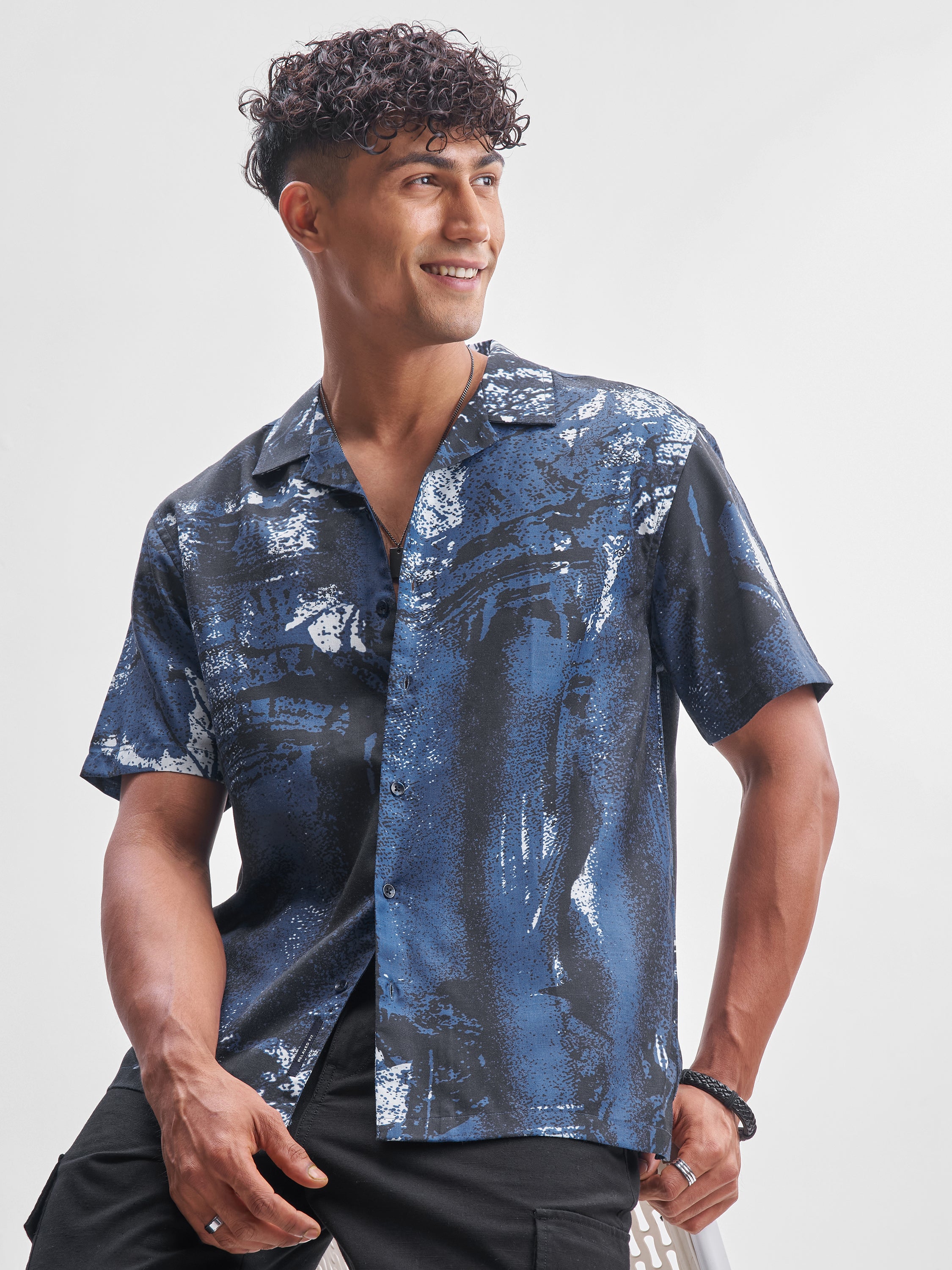 Highlander Men Multi Printed Relaxed Fit Casual Shirt - Multi - Image 1