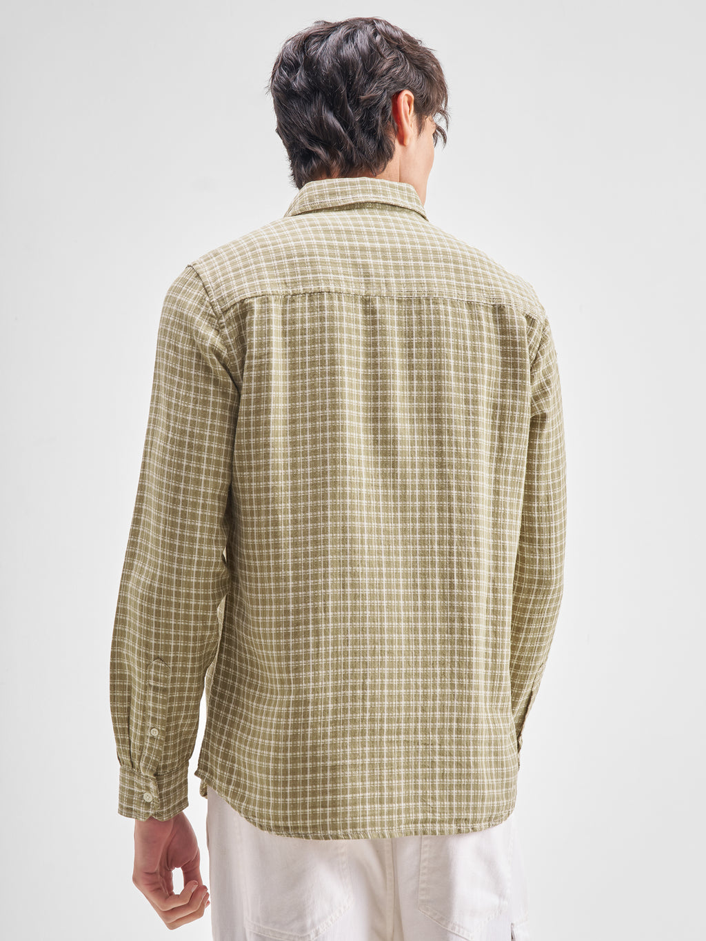 Highlander Men Yellow Checked Regular Fit Casual Shirt - Yellow - Image 3