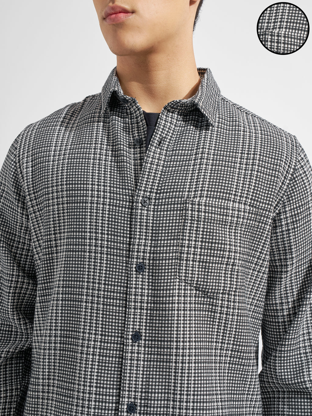 Highlander Men Black Checked Regular Fit Casual Shirt
