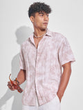 Highlander Men Pink Printed Relaxed Fit Casual Shirt - Pink - Image 1