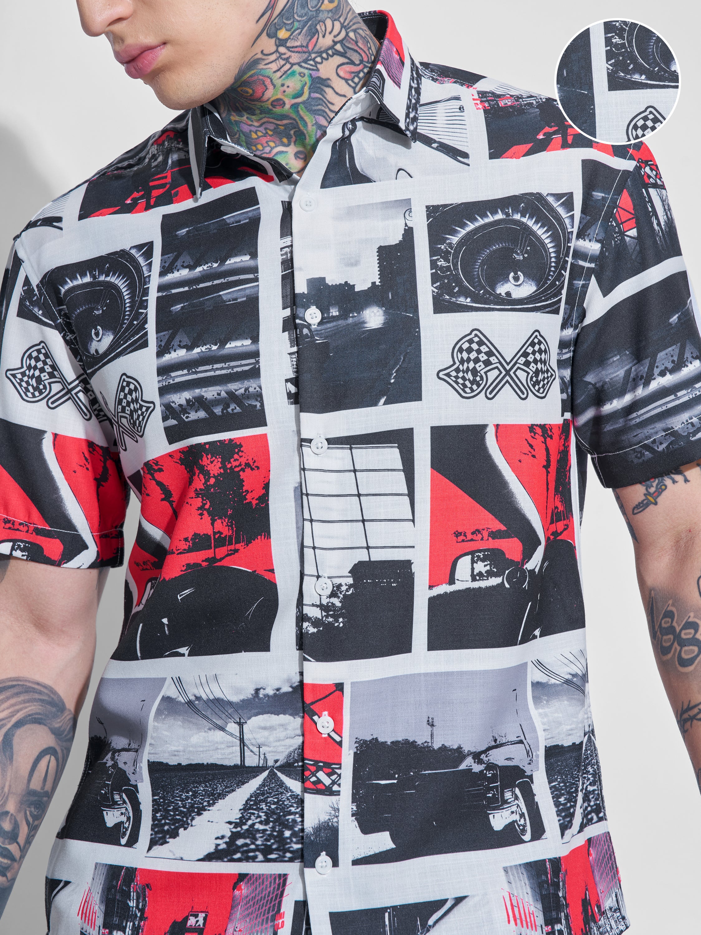 Highlander Men Multi Printed Relaxed Fit Casual Shirt - Multi - Image 5