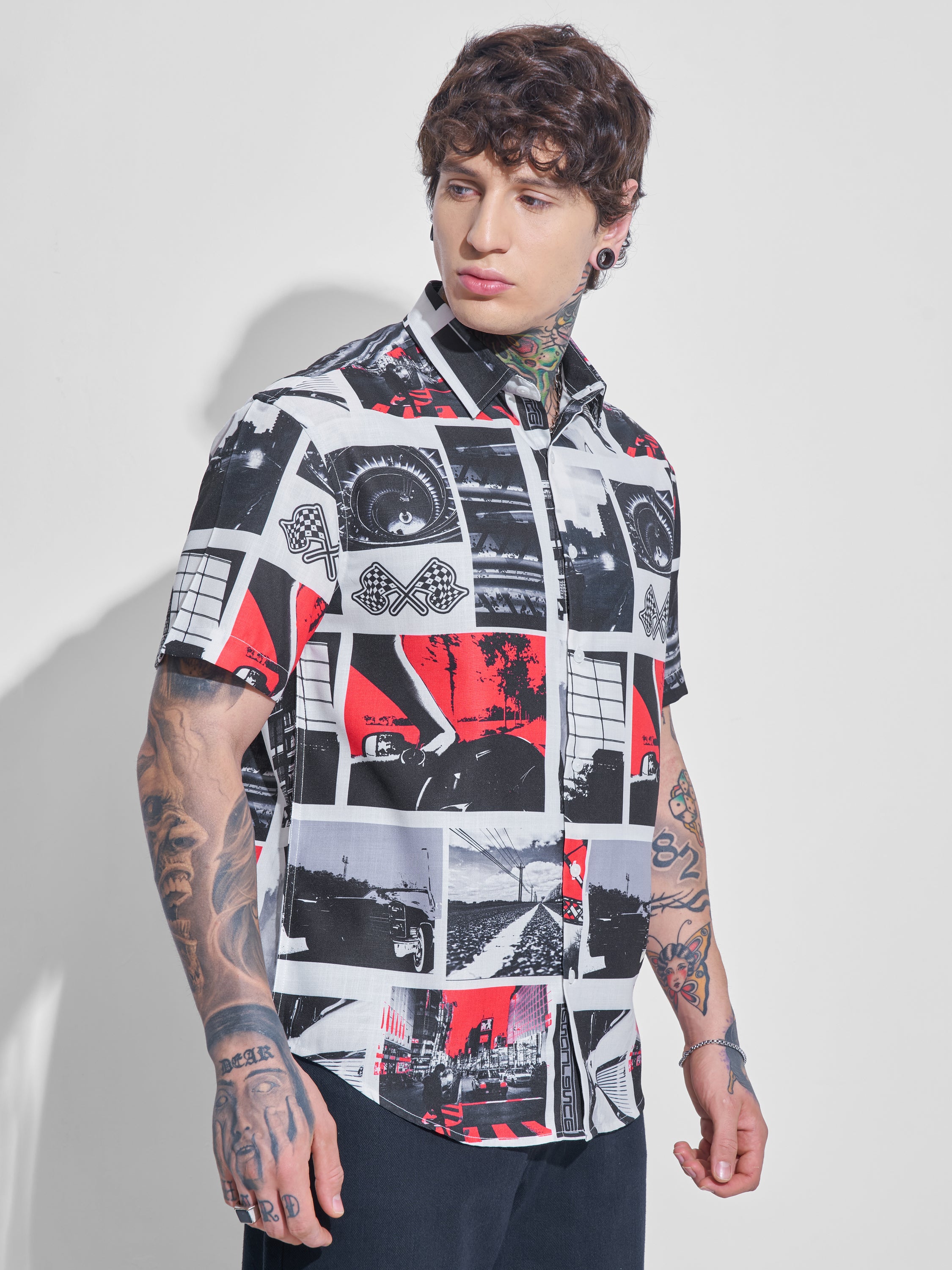 Highlander Men Multi Printed Relaxed Fit Casual Shirt - Multi - Image 6