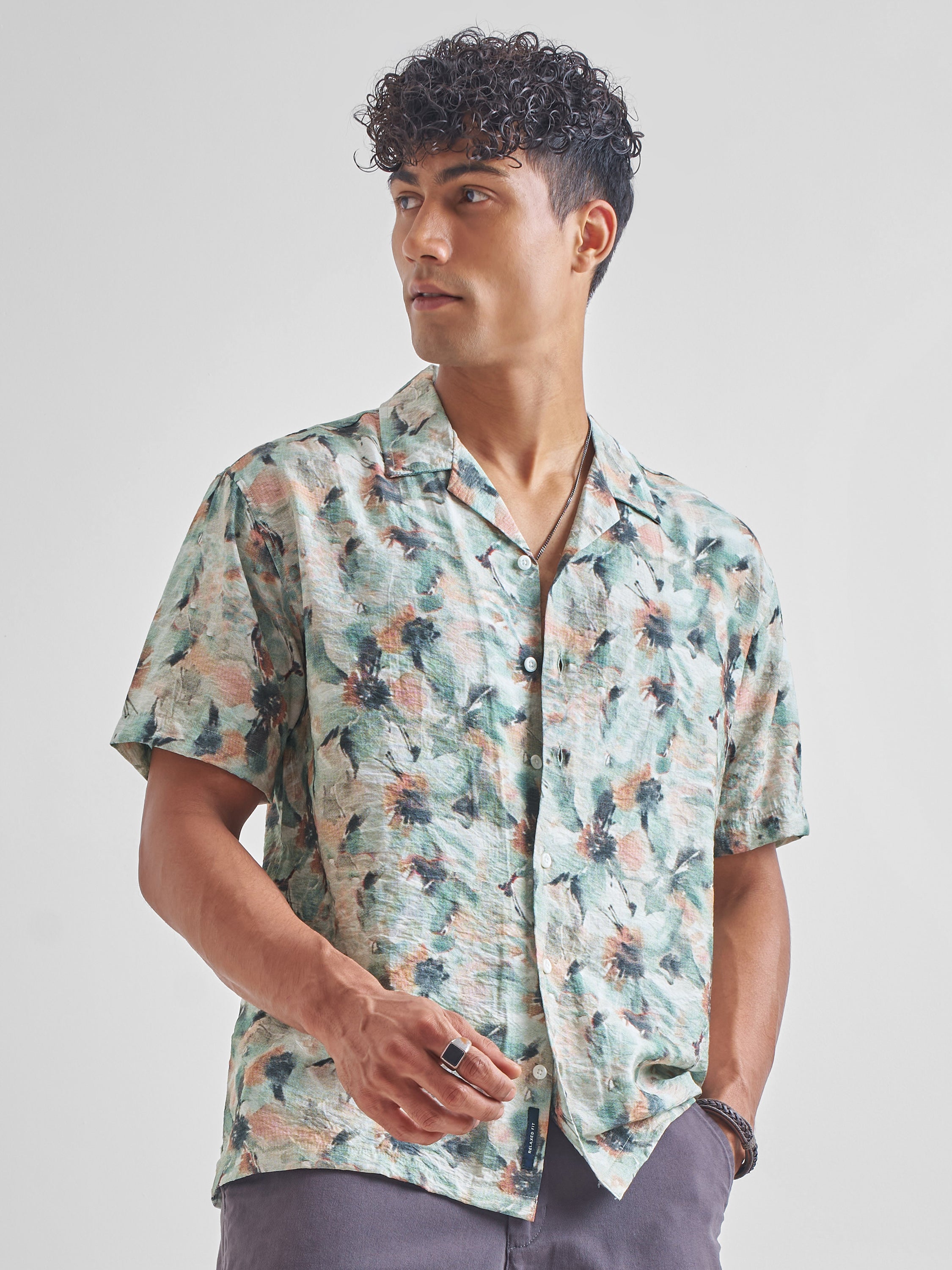Highlander Men Multi Printed Relaxed Fit Casual Shirt - Multi - Image 1
