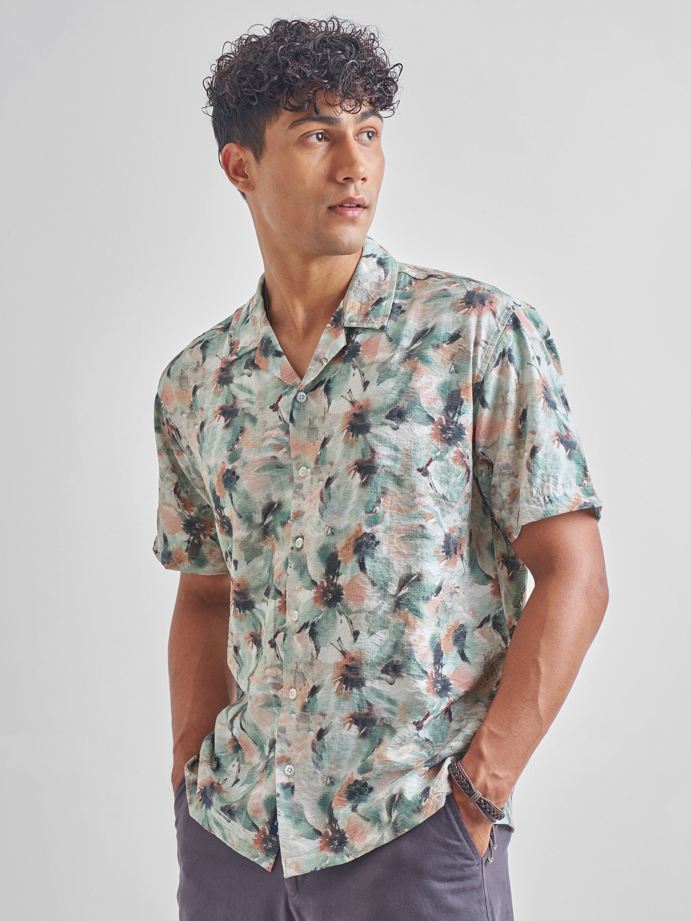Highlander Men Multi Printed Relaxed Fit Casual Shirt - Multi - Image 4