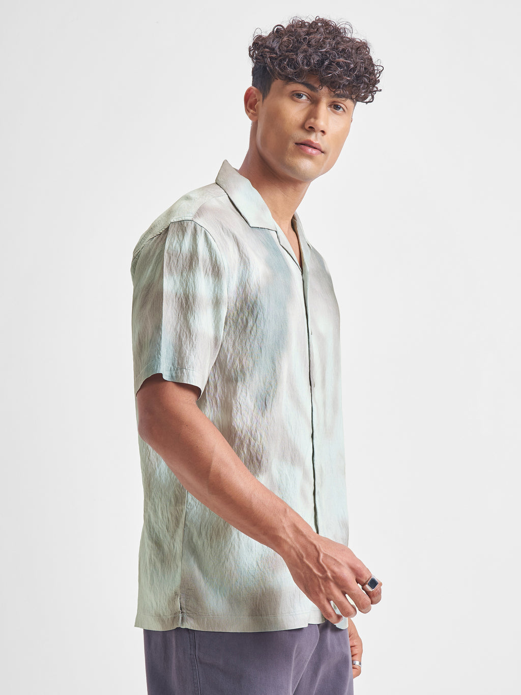 Highlander Men Green Printed Relaxed Fit Casual Shirt - Green - Image 6