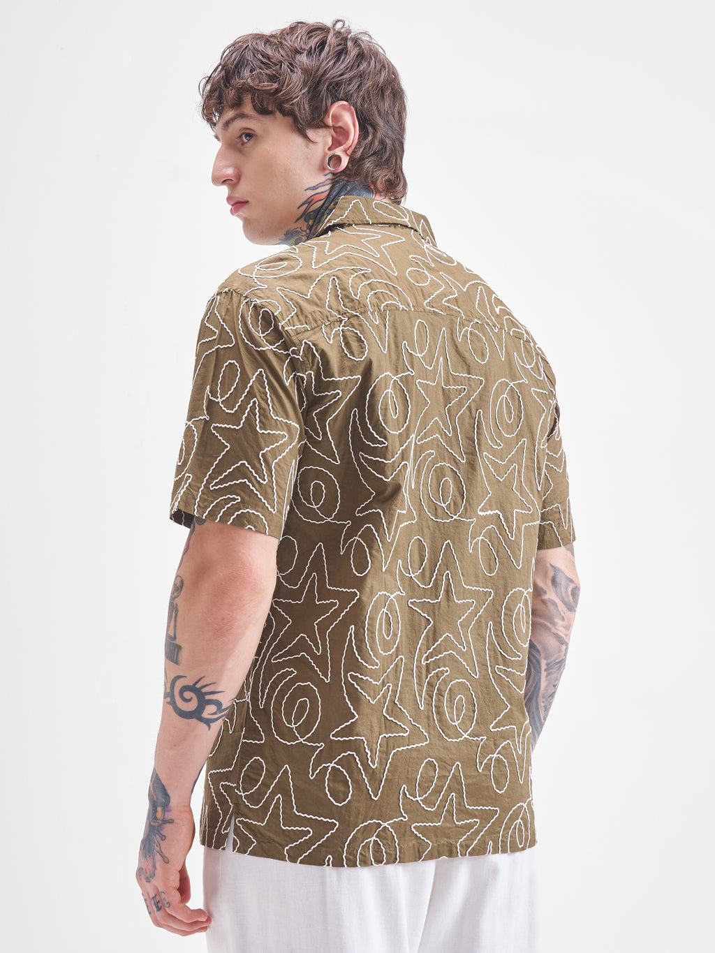 Highlander Men Brown Self Design Relaxed Fit Casual Shirt - Brown - Image 3