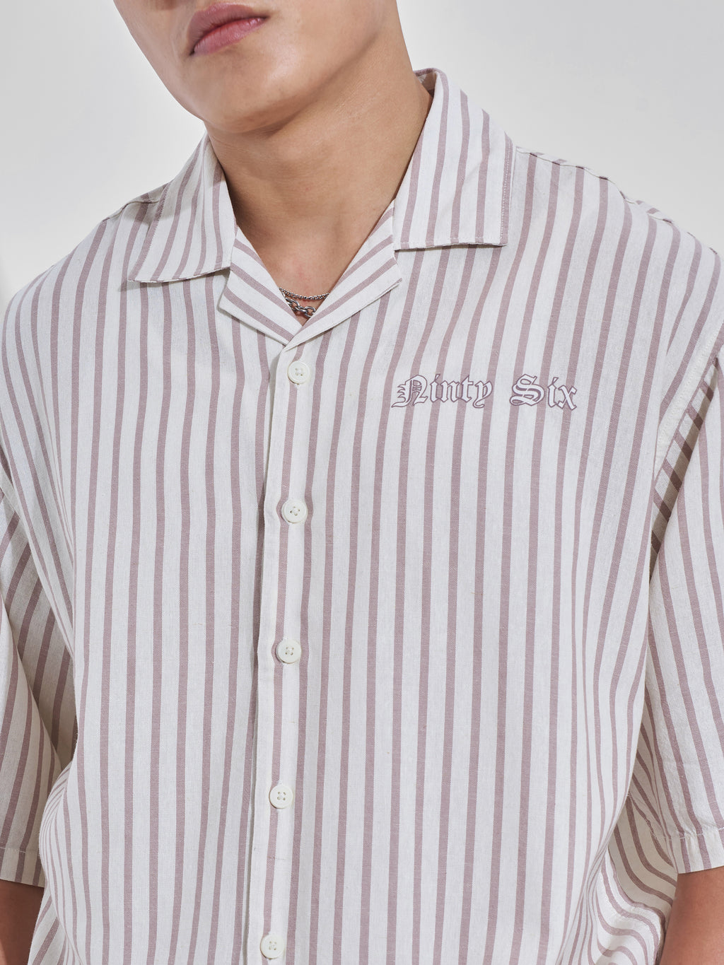 Highlander Men Cream Printed Boxy Fit Casual Shirt - Cream - Image 7