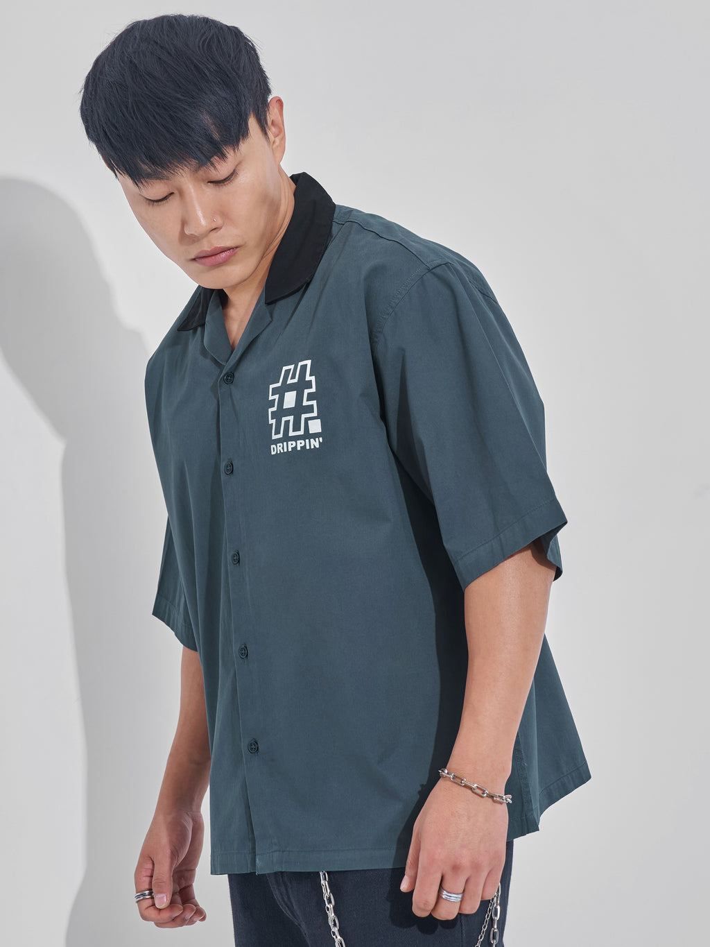 Highlander Men Blue Printed Boxy Fit Casual Shirt - Blue - Image 4