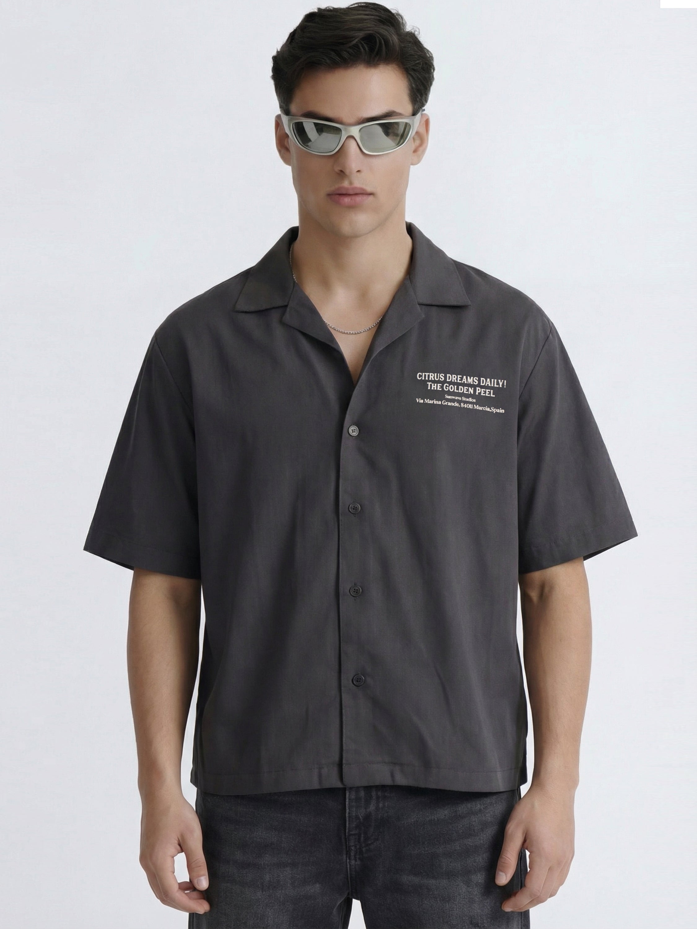 Highlander Men Black Printed Boxy Fit Casual Shirt - Black - Image 3