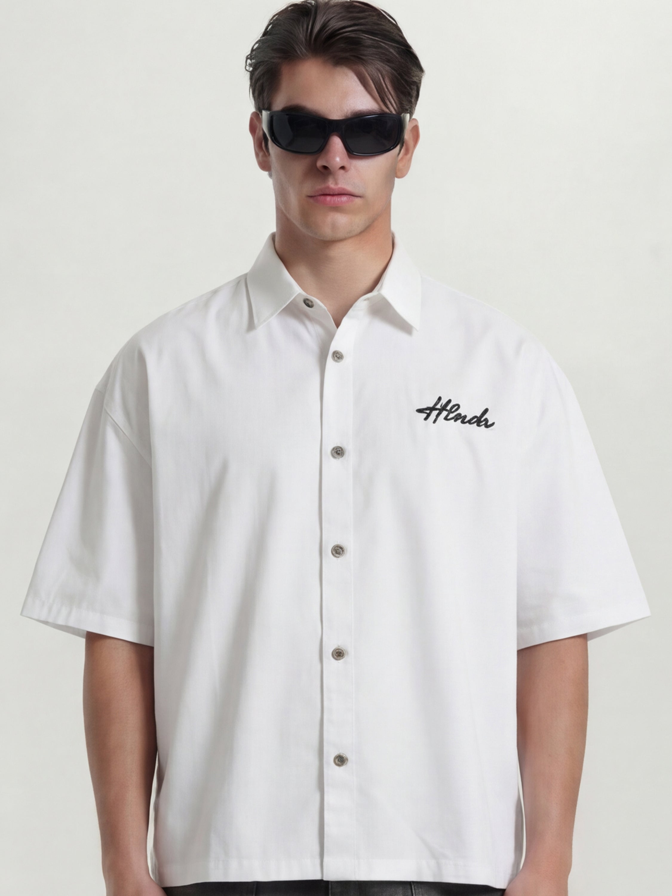 Highlander Men White Printed Boxy Fit Casual Shirt - White - Image 1
