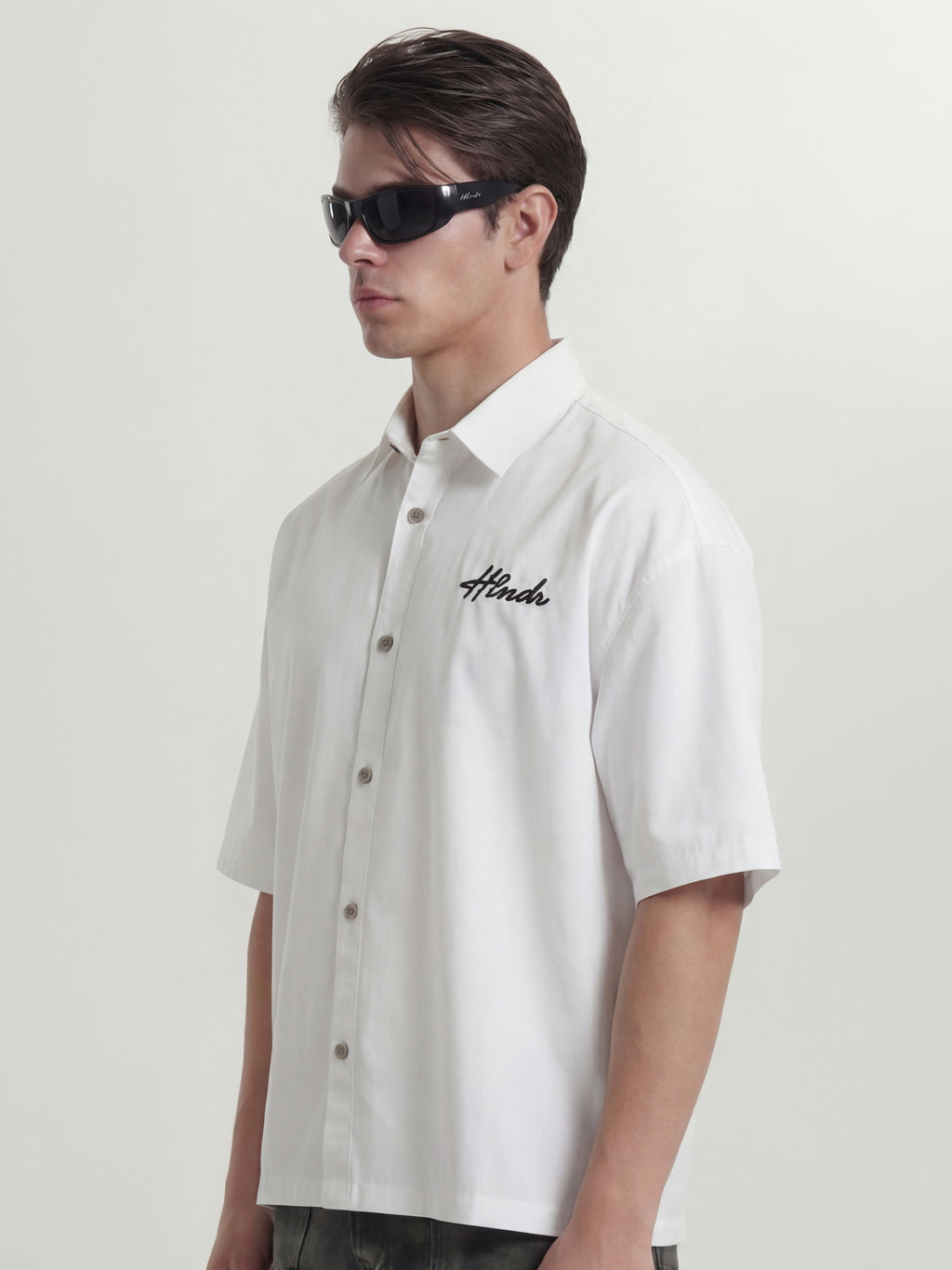 Highlander Men White Printed Boxy Fit Casual Shirt - White - Image 4